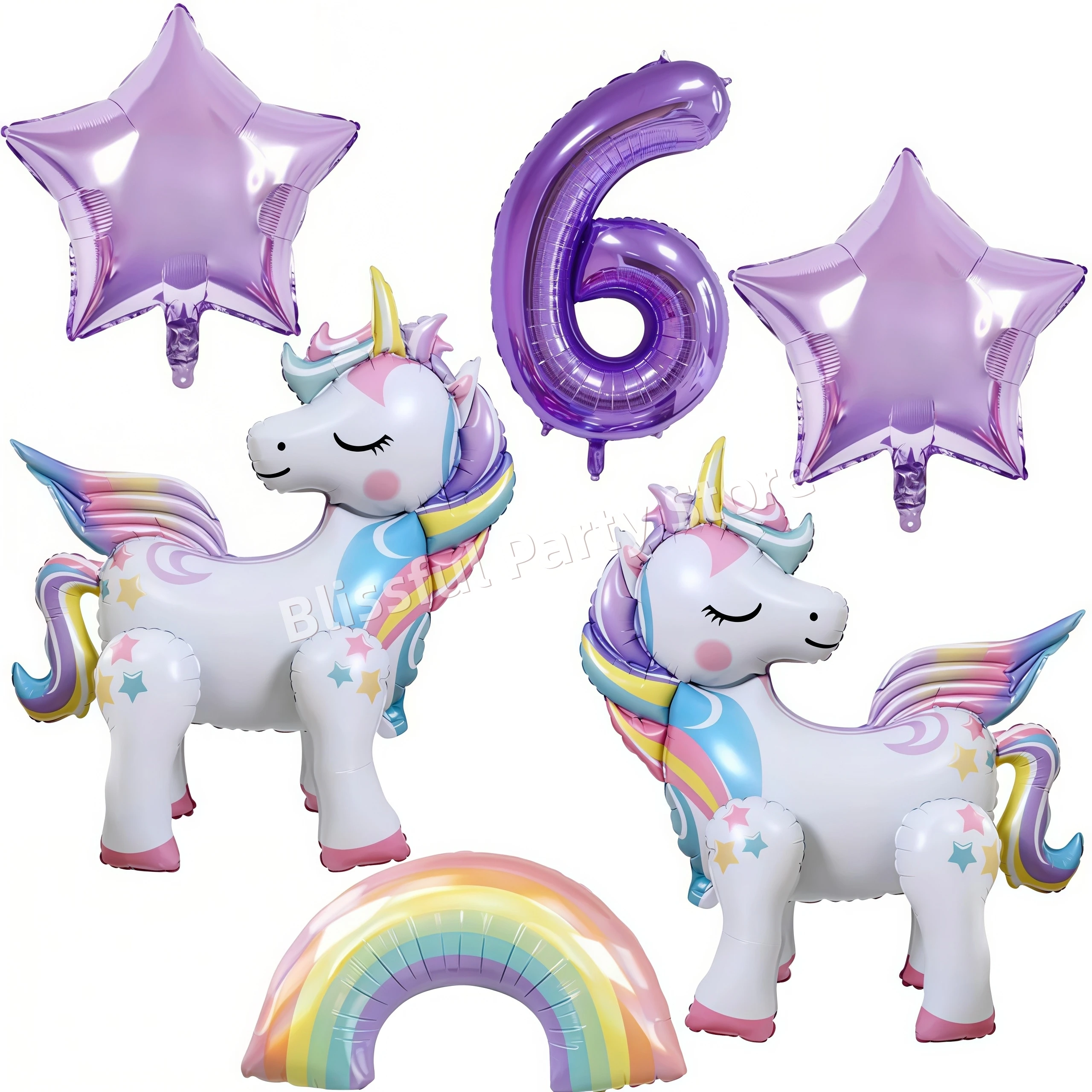 Eenhoorn Ballonnen Verjaardag Decoratie Regenboog Eenhoorn Folie Ballon Feestartikelen Kamer Decor Kinderen Meisjes Gunst Baby Douche Globos