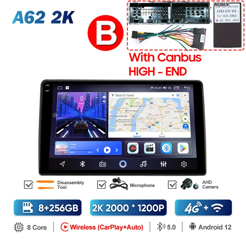 Android 15 Car Radio para SsangYong Rexton Y250 II 2 2006 2007-2012 NAVEGACIÓN GPS con Pantalla Táctil 9 Pulgadas Reproductor Multimedia Autoradio SWC RDS Carplay Android Auto (Y4 8Core 4+64G Android 15 Car Radio para SsangYong Rexton Y250 II 2 2006 2007-2012 NAVEGACIÓN GPS con Pantalla Táctil 9 Pulgadas Reproductor Multimedia Autoradio SWC RDS Carplay Android Auto (Y4 8Core 4+64G