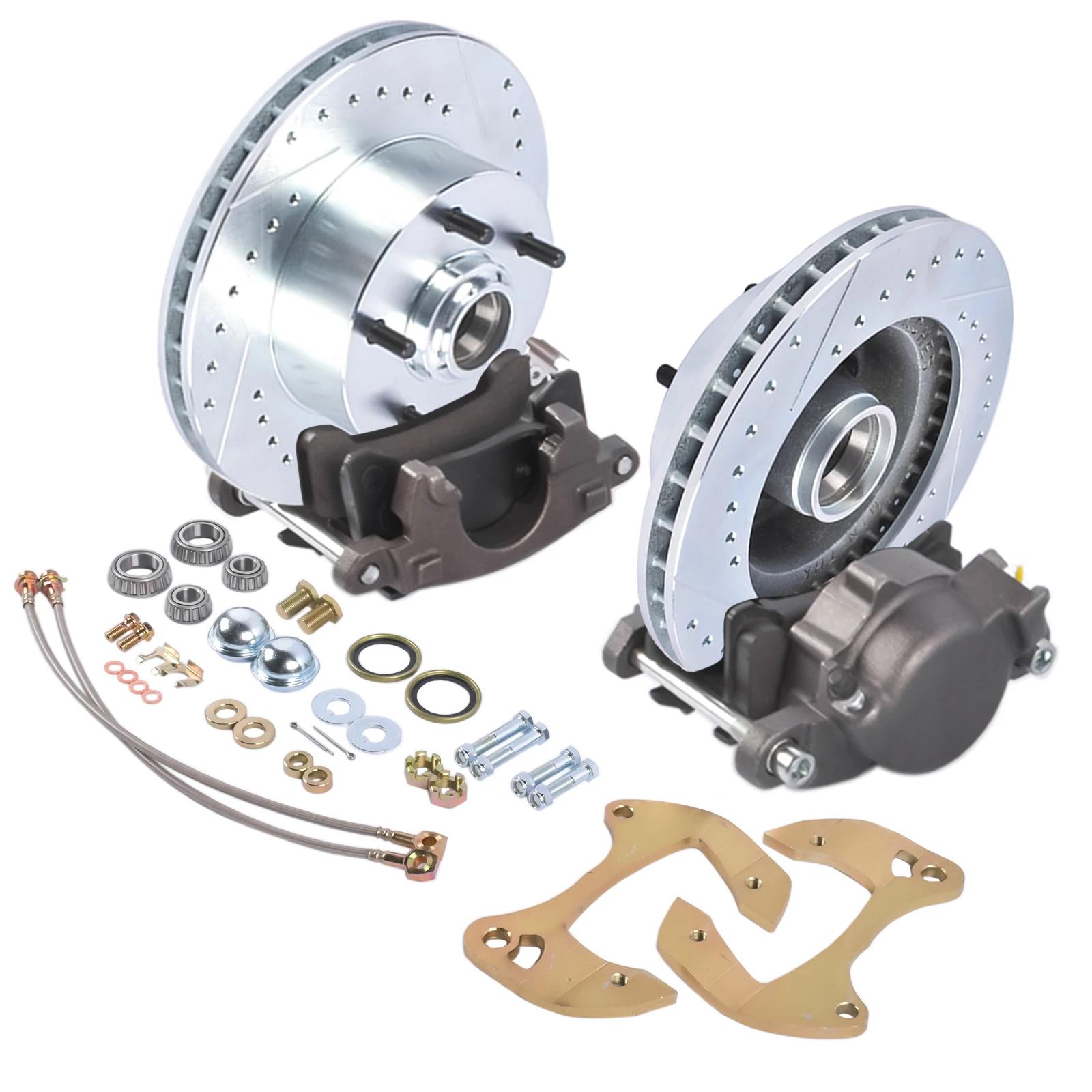 AP02 Deluxe Disc Brake Kit for Chevy Bel Air Biscayne Impala Nomad Del Ray One-Fifty Series Full Size Car V8 1955-1964