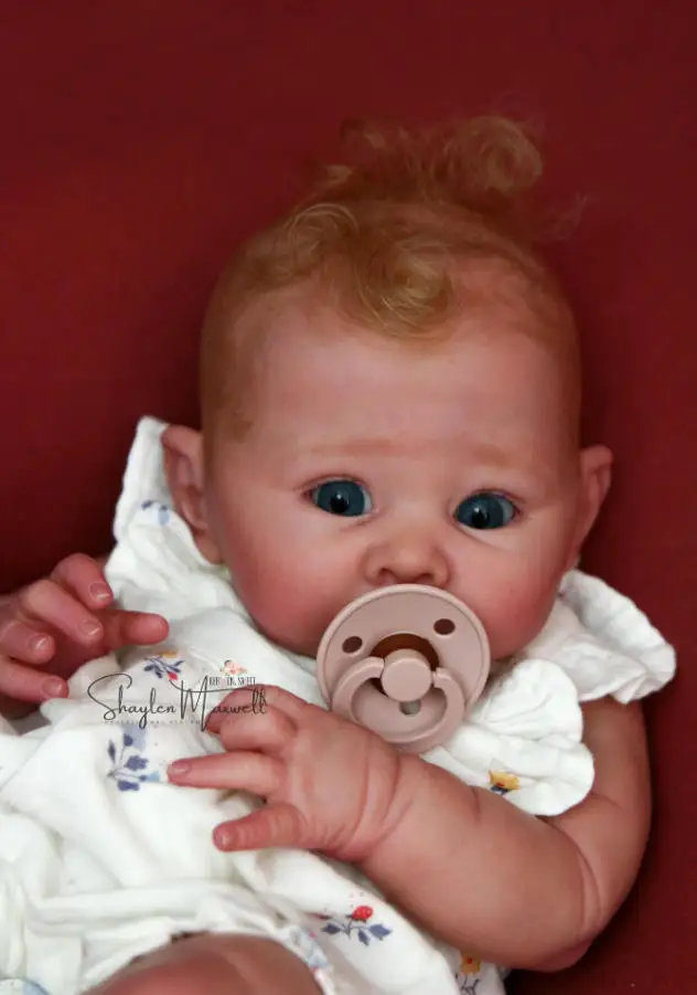 NPK 19inch Unfinished Unpainted Unassembled Blank Reborn Doll Kit Reborn Lizzy Doll Parts with Cloth Body and Eye