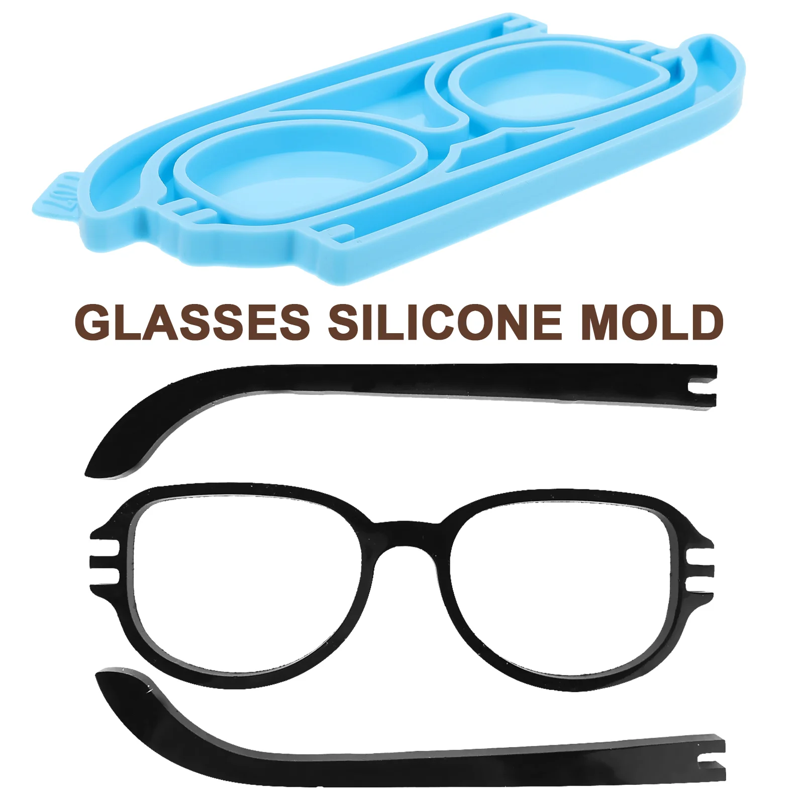 Eyeglasses Crystal Epoxy Mold Cookie Decor Resin Silicone Casting Fondant Molds