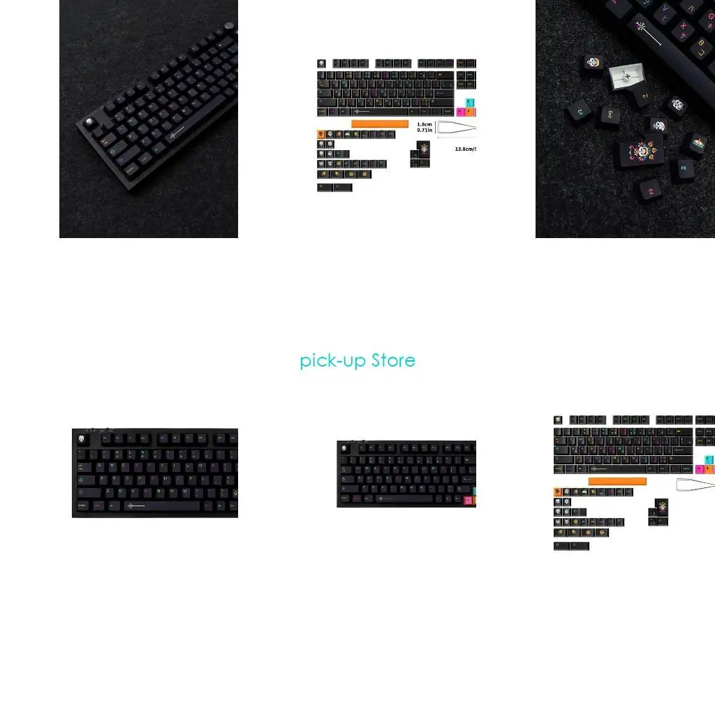 

Q5WA 137PCS Game Theme Caycaps установлен для механической клавиши клавиш