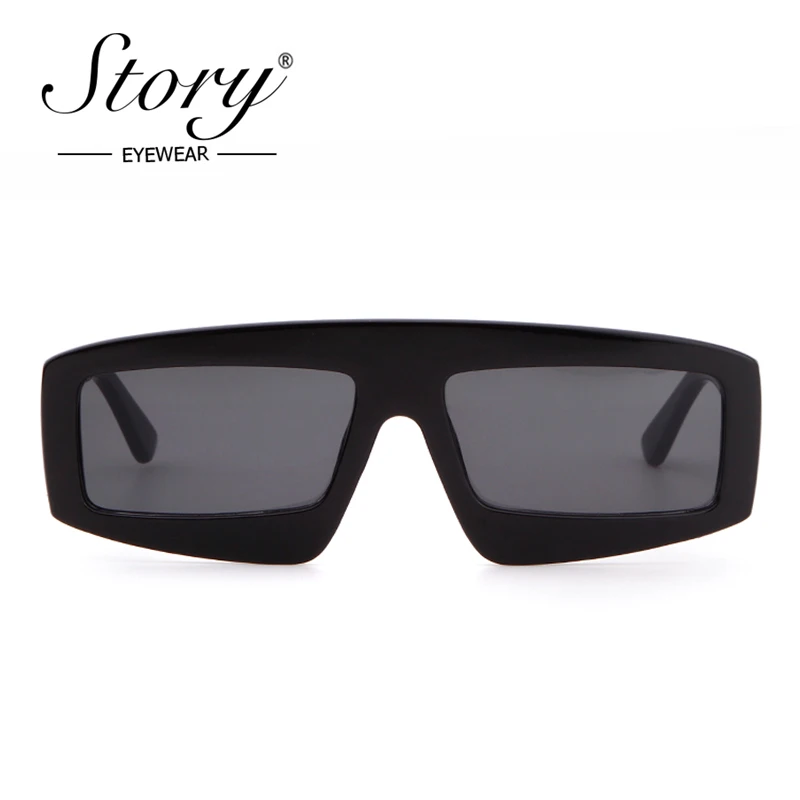 STORY 2018 Rectangle Shape GG Sunglasses Women Gothic Brand Designer Fashion Mirror Sun Glasses Eyewear For Women ST045