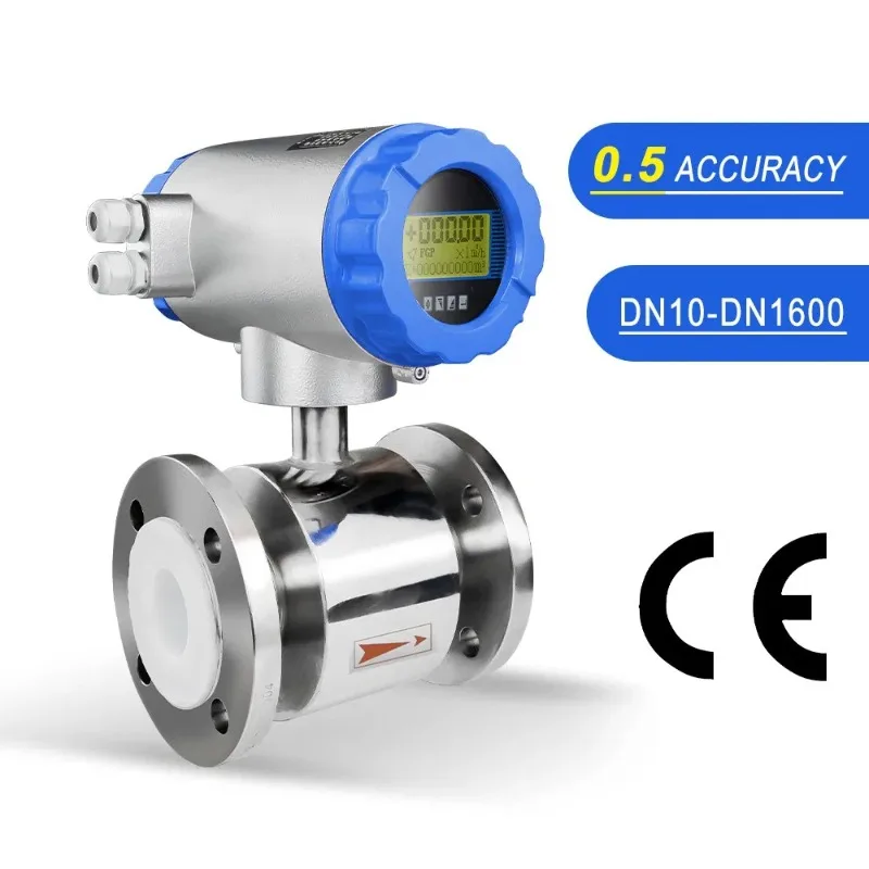 

1 2 Inch Clamp Connection Electromagnetic Flow Meter Stainless Steel 304 316 Flow Meters 4-20mA