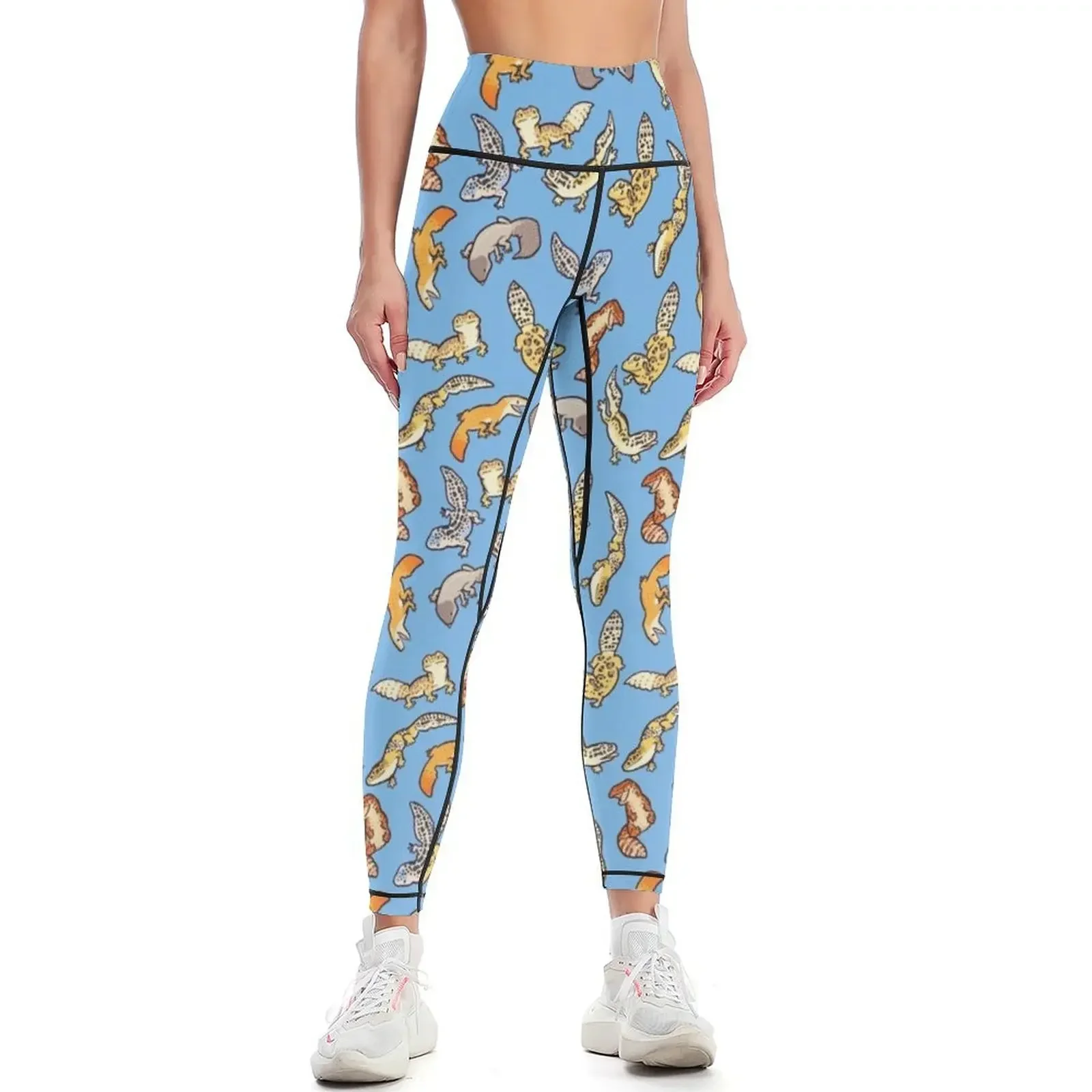 chub geckos in blue Leggings leggins push up woman Women's tights push up tights for sports for gym Womens Leggings