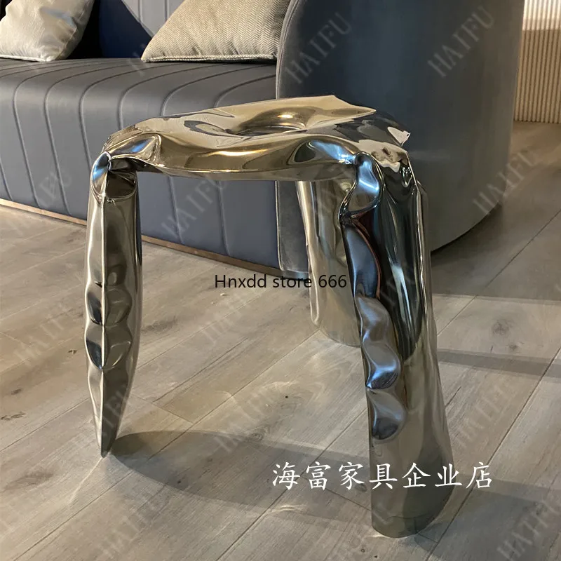 Stainless steel special-shaped inflatable single stool