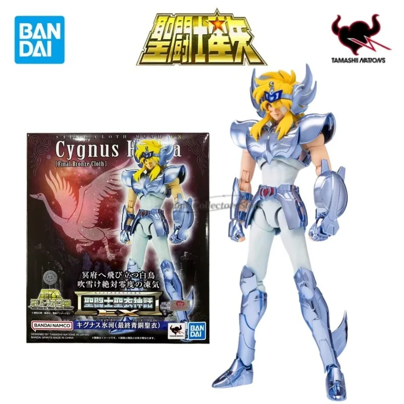 

Original in Stock Bandai Saint Seiya EX White Bird Hyoga Final Bronze Garments Anime Character Toy Model Ornaments Collection
