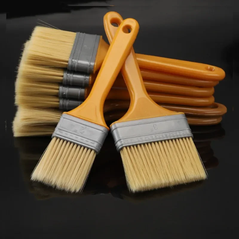 Plastic Handle Paint Brushes 1/2/4/5 Inch for Wall and Furniture Paint Tool Set Painting Brushes Artist Paint Brushes