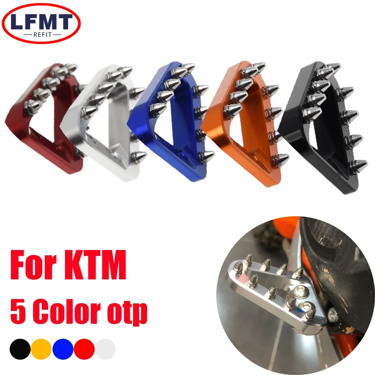 

Motorcycle Brake Pedal Lever Step Plate Tip For KTM SX SXF XC XCF XCW EXC EXCF For Husqvarna TC TE FC GasGas EX EC MC Dirt bike