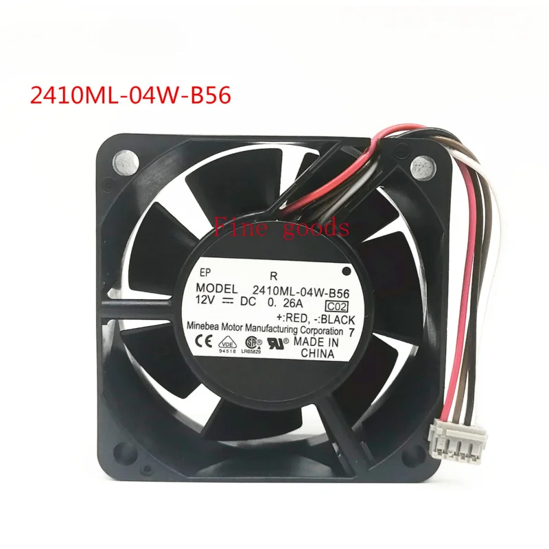 FOR NMB 2410ML-04W-B56 C02 12V 0.26A 6025 4-PIN Sharp 3511 copier cooling fan