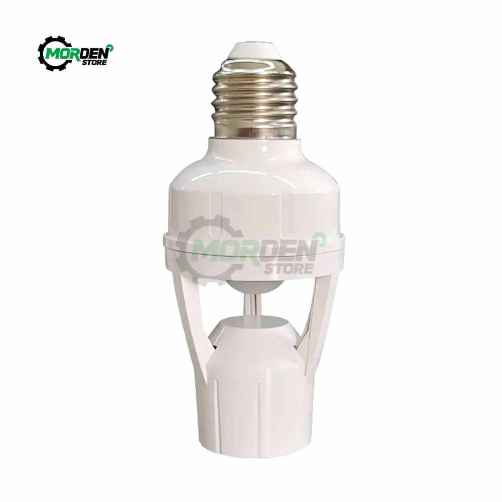 INDA PIR détecteur de mouvement support de lampes détecteur de AC110-240V interrupteur de lumière de Base avec adaptateur de douille d\'ampoule de