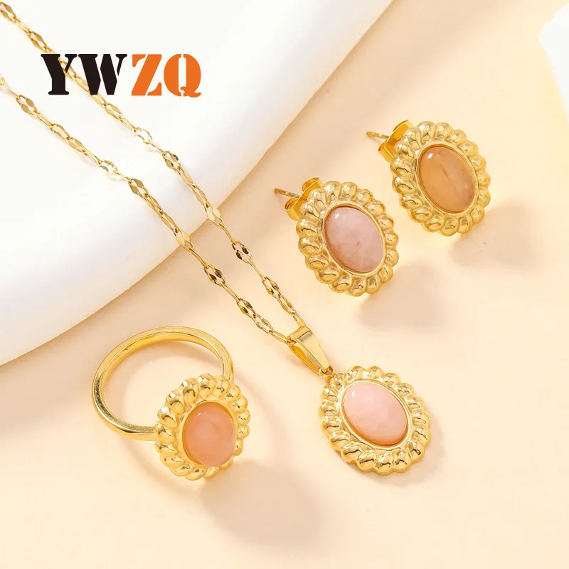 1set Hot Selling Cat Eye Stone women, Niche And Cold Style Gemstone rings, earrings, Fashionable And Personalized Jewelry