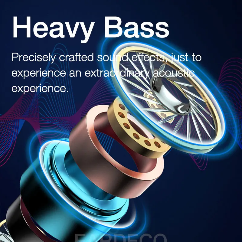 EARDECO 3,5mm auriculares con cable bajo auriculares con cable con micrófono auriculares para teléfono móvil auriculares estéreo reducción de ruido Hifi