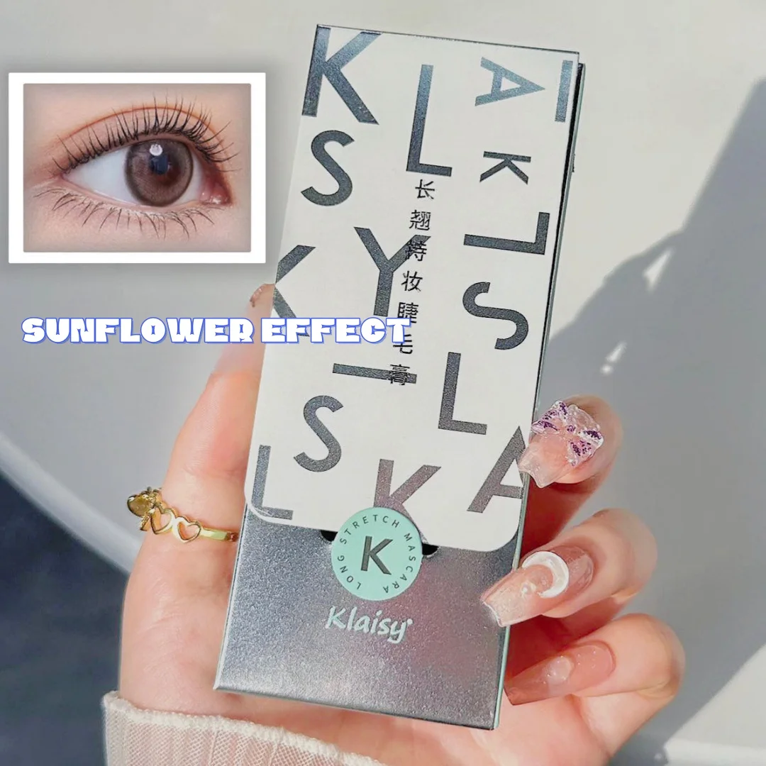 Mascara de longo estiramento, escova não pegajosa, adequada para cílios bem definidos, cosméticos sem maquiagem