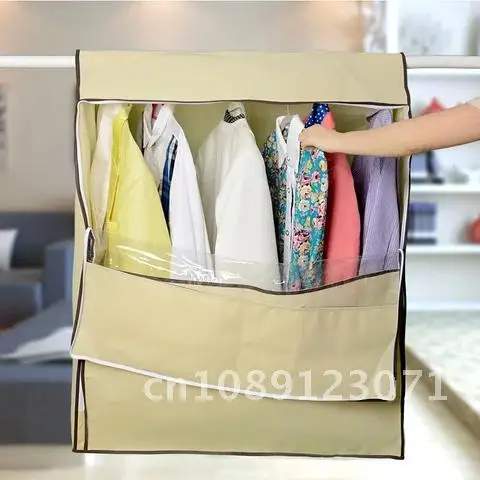 

Large Non woven Clothes Cover for Garment Suit Dress Coat Wardrobe Cloth Dust Covers Stereoscopic Clothing Cover Storage Bag