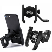 Motorcycle Bicycle Mobile Phone Holder GPS Bracket Cellphone Stand Bike Aluminum Alloy Handlebar Mount Clip for Xiaomi iPhone