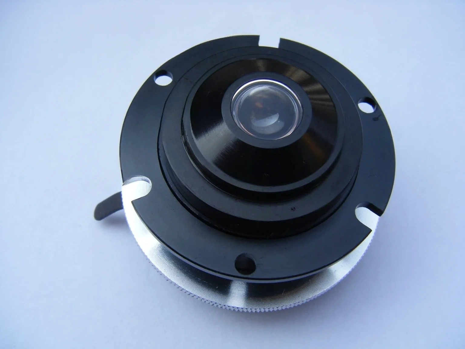 Optical Biological Microscope Abbe Condenser Lens with Iris Diaphragm Light Collecting Focusing Condenser