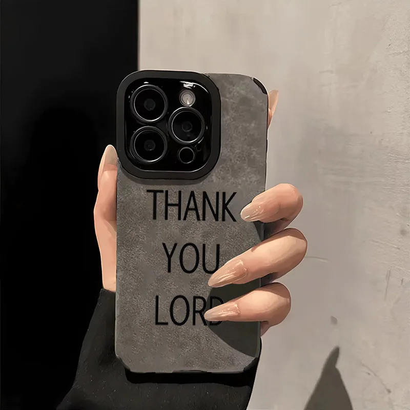 Thank You Lord Text Pattern Phone