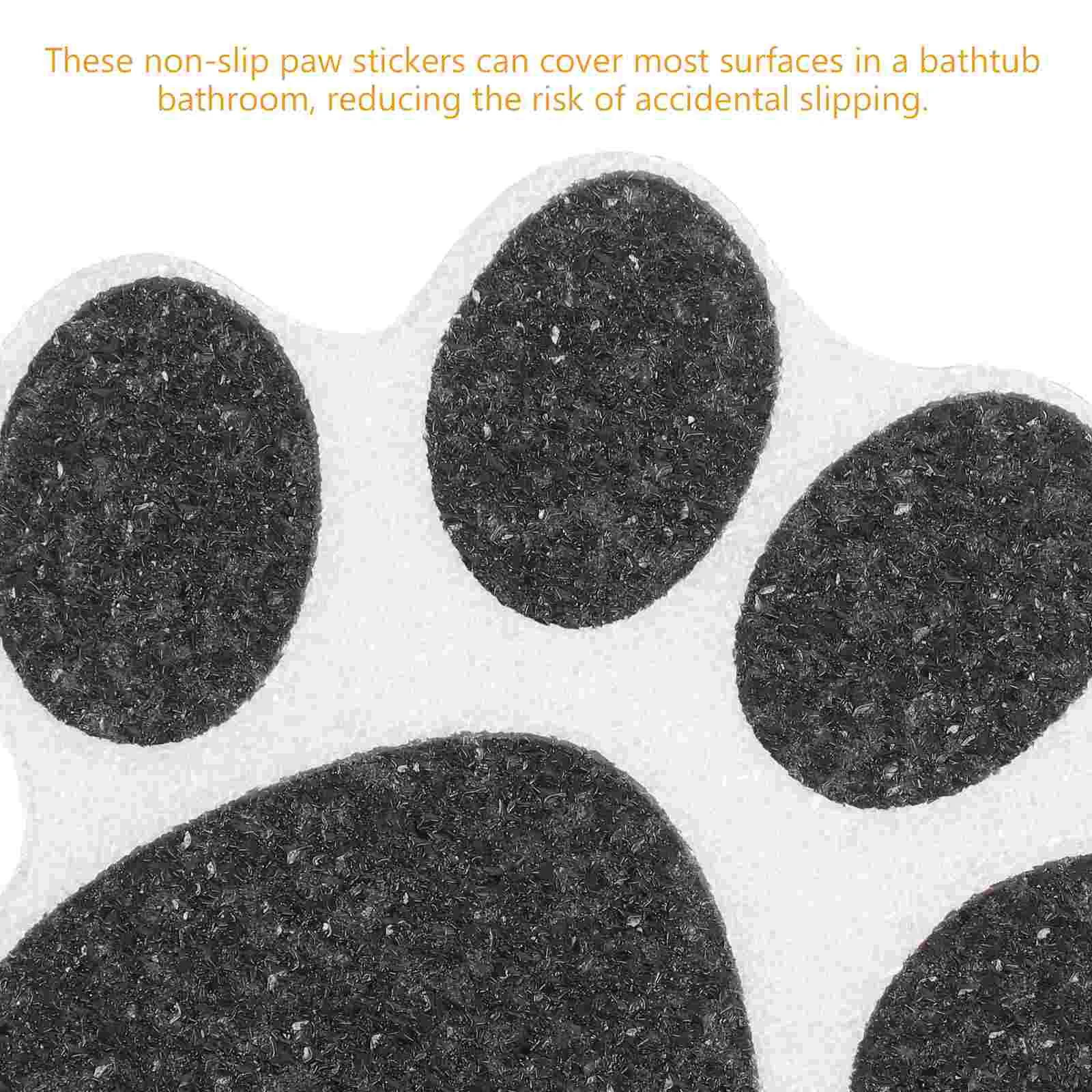 10 Pcs Footprint Anti-slip Stickers Animal Bath Mat Shower Grip Non Tub Non-slip for Adults Peva Tomorrow Baby Toddler