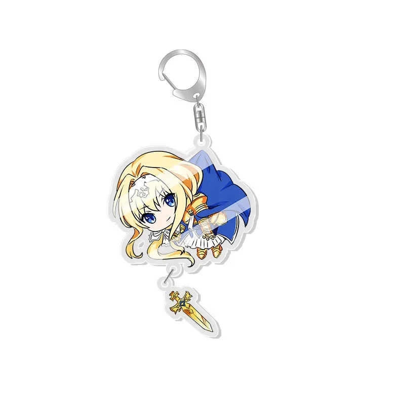 New In 2022 Sword Art Online Acrylic Keychain Anime Cartoon  Kirito Asuna Krito Pendant Acrylic Pendant Fan Gift