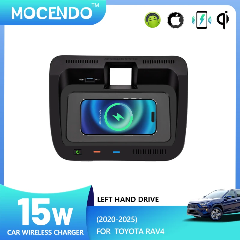 

For Toyota RAV4 2020-2025 Car 15w wireless charger phone holder stand mobile mount Modifications car Accessories tools