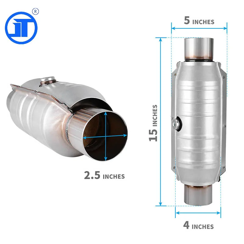 5 Metallic Monolith Universal Catalytic Converter Mesh Metal Honeycomb Catalyst for Motorcycles Cars