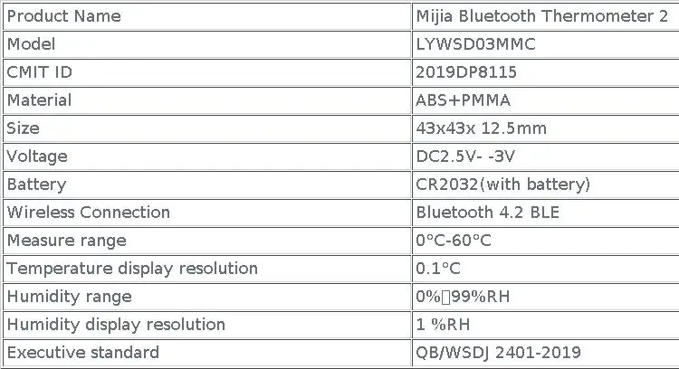 Original Mijia Bluetooth Thermometer 2 Wireless Smart Electric Digital Humidity Thermometer Sensor Monitor Works with Mijia APP