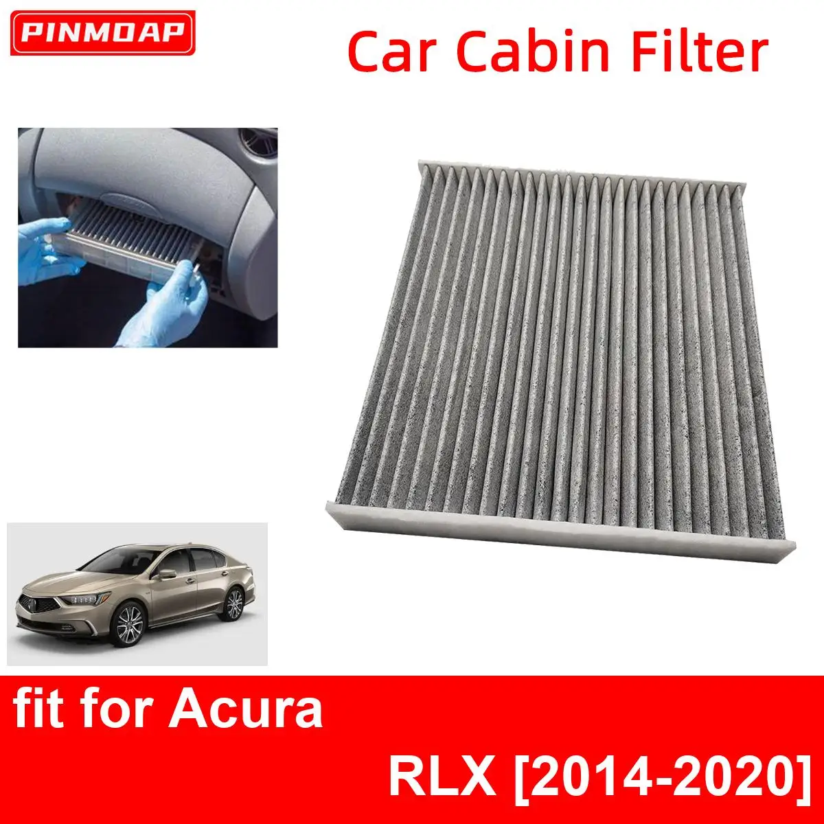 

Car Cabin Air Filter for Acura RLX 2014-2020 Auto Filters Carbon Fiber CF10134 80219-SHJ-A01 80292-SDA-407 80292-SDA-A01