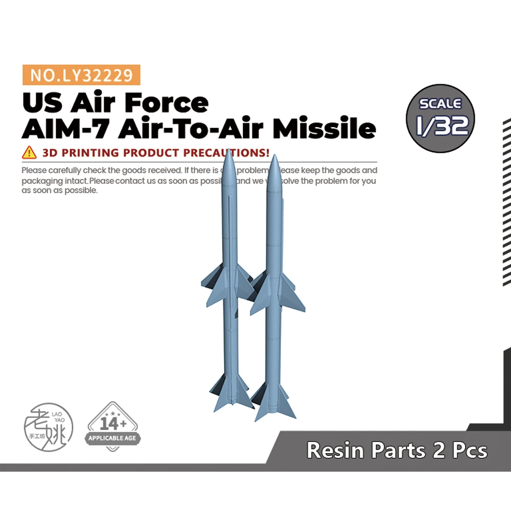 Yao\'s Studio LY229 Model upgrade Parts US Air Force AIM-7 Air-To-Air Missile