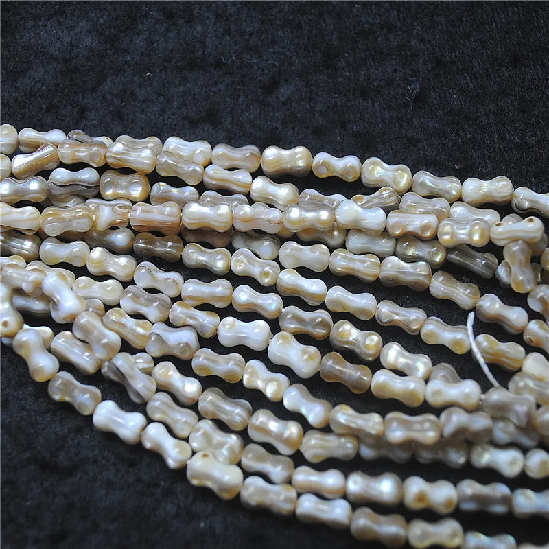 2 String 88PCS 5X8MM SIZE Natural Brown Shell Strings Mother Of Pearl DIY Jewelry For Women Bracelets Makings