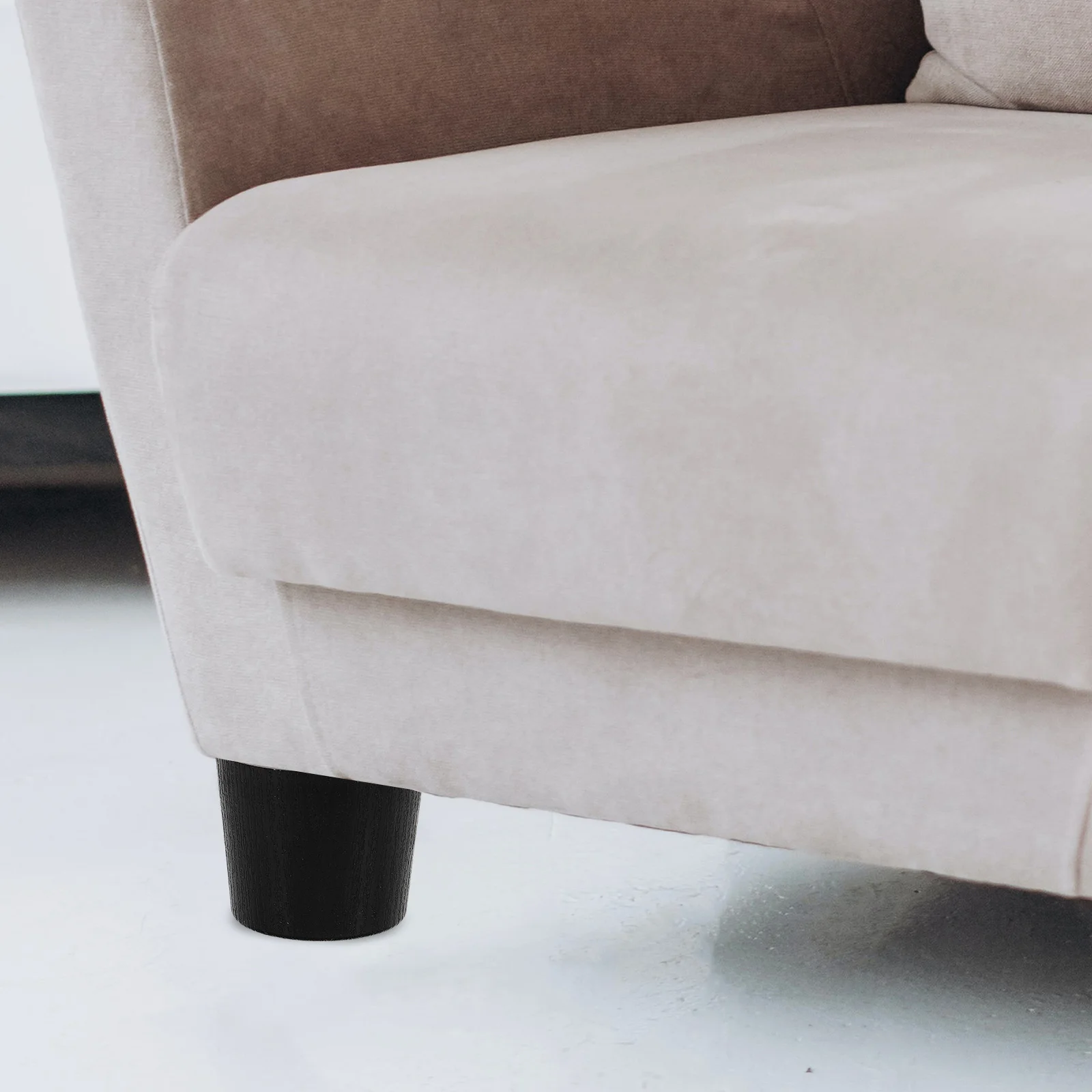 

4pcs Plastic Sofa Feet Furniture Leveling Pads Leg Levelers Screw on Shims Adjustable Height M8 Thread 50mm