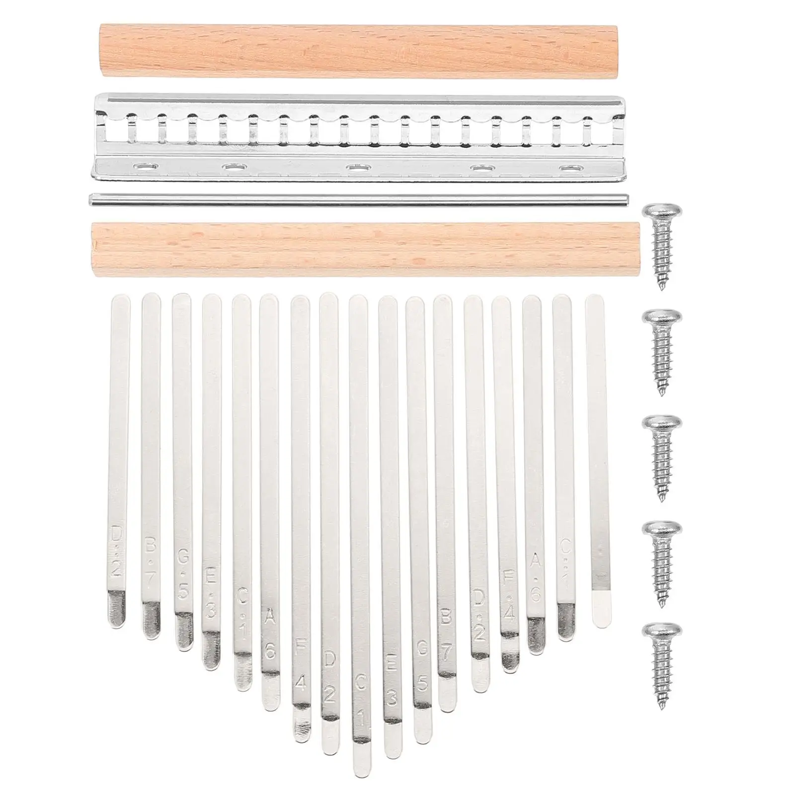 

17 Keys Piano Keyboard Accessories Set Handmade DIY Kalimba Kit Thumb Piano Supplies Crafting Instruments Musical