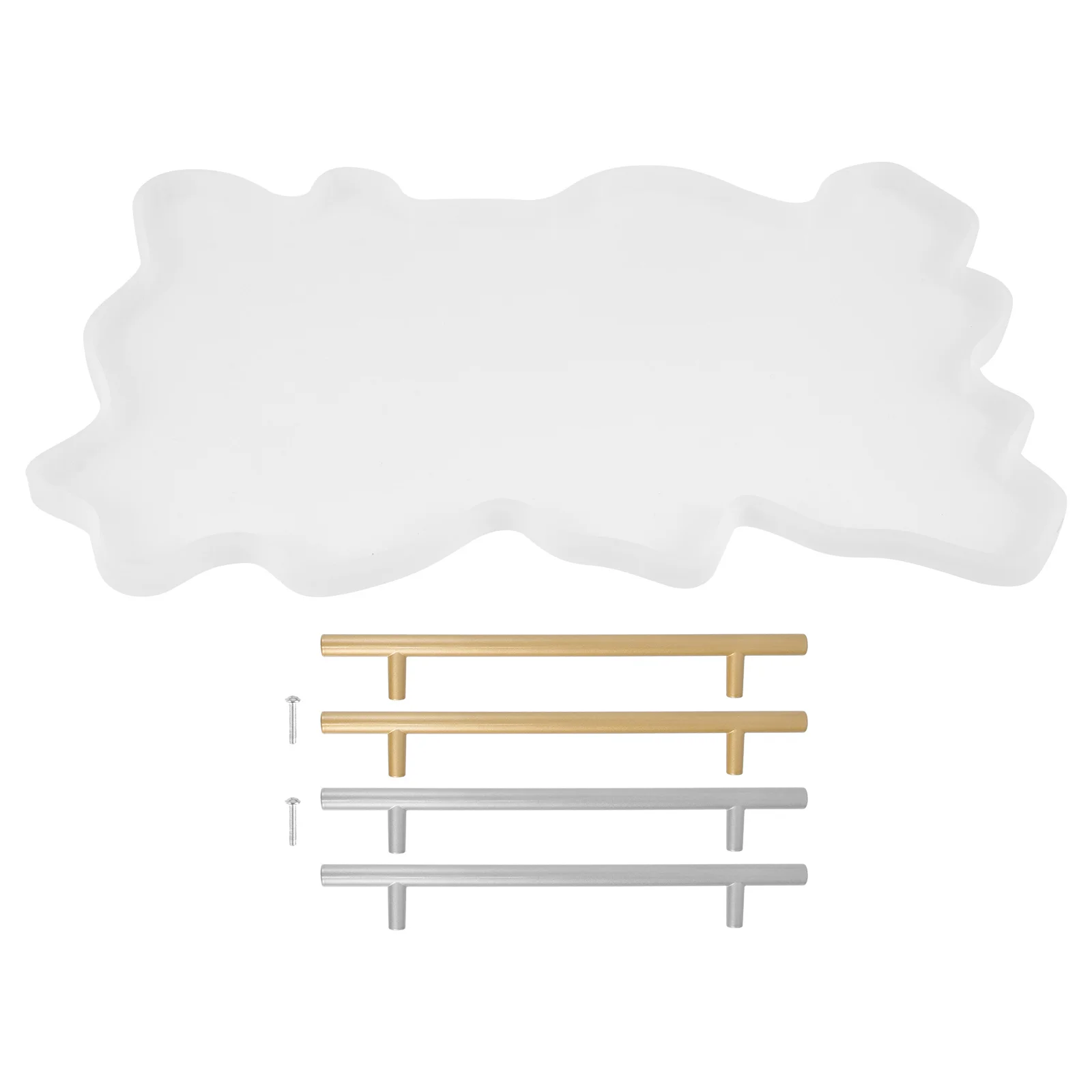 1Set Silicone Tray Mold Irregular Shape DIY Plate Mold Jewelry Crystal Epoxy Decorative Storage Tray Craft Making