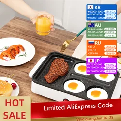 3 in 1 Breakfast Machine Bread Maker Toaster Electric Mini Oven Fried Egg Burger Machine Kitchen Cooking Roti Maker Household