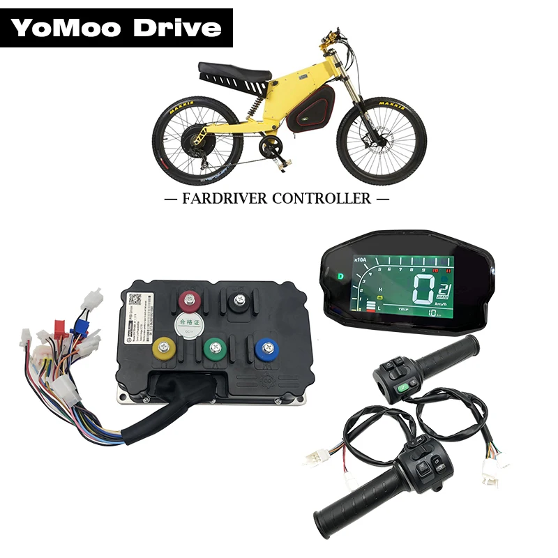 

FarDriver Controller ND96850 96V DC 450A Peak 850A 8KW With DKD Display, T08 Throttle For High Speed Electirc Motorcycle Scooter
