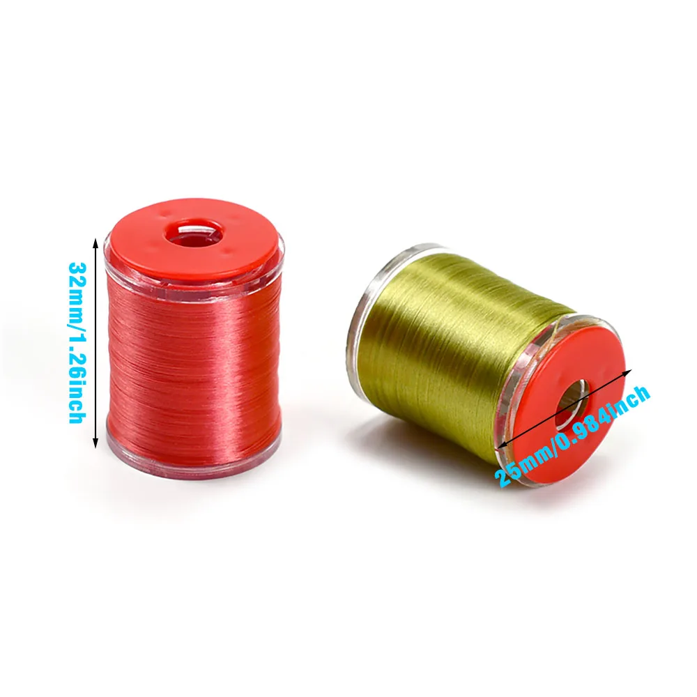 MNFT 2Spools 75D Fly Tying Thread for Midge Nymph and Small Dry Flies Essential Fishing Tool & Accessory