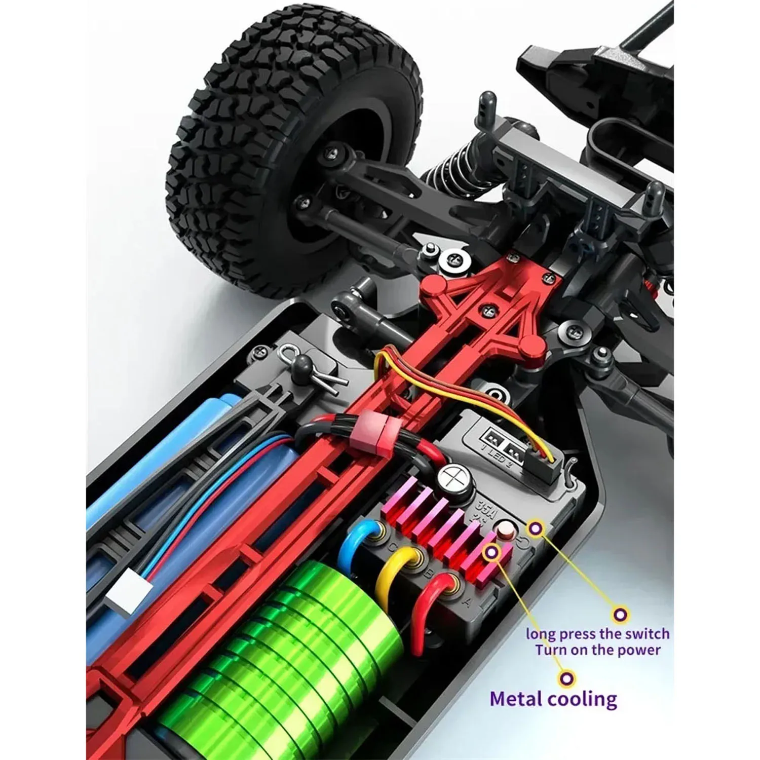 

1/16 SCY 16103Pro AWD RC Off Road Vehicle 70KM/H High Speed PVC Shell Splash Protection ESC Vehicle Model for Enthusiasts