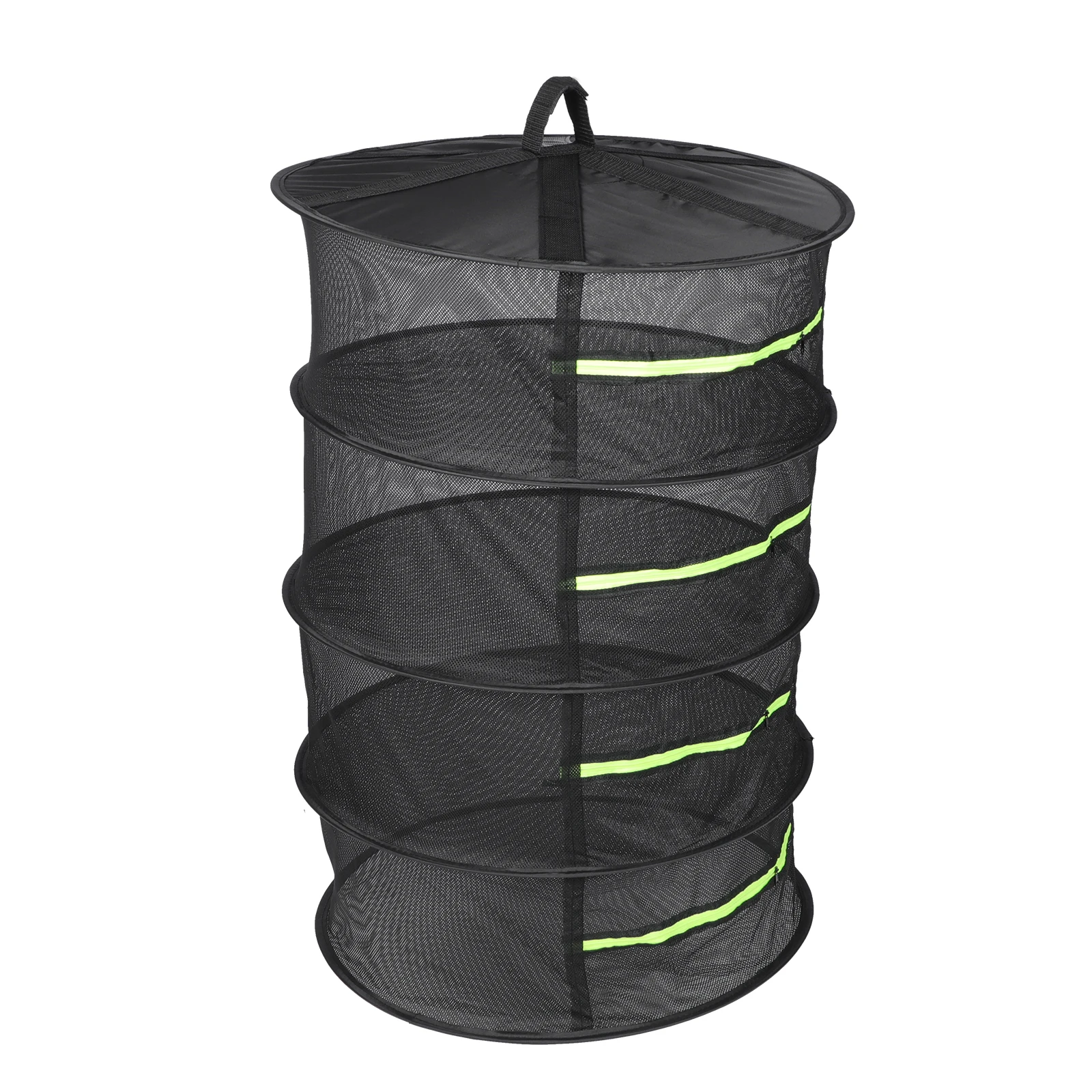 

Herbal Drying Net Foldable Plant Steel Ring Hanging 4 Layer Outdoor Clothes Rack Drying Mesh Tool Garden Accessories