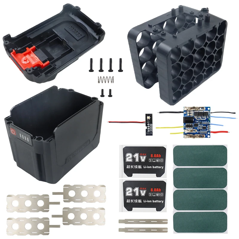 li ion battery case charge protection circuit board pcb lomvum zhipu hongsong jingmi no para makita bateria de litio 20x18650 01