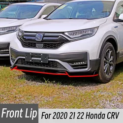 For 2020 21 22 Honda CRV Front Bumper Splitter Lip Chin Spoiler BodyKit Diffuser Protector Guard Exterior Tuning Car Accessories