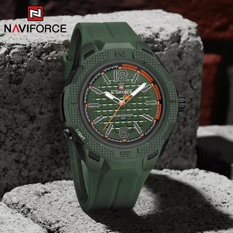 

NAVIFORCE оригинальные лучшие часы для мужчин, водонепроницаемые модные светящиеся стрелки, спортивные кварцевые часы на открытом воздухе, мужские часы Relogio Masculino