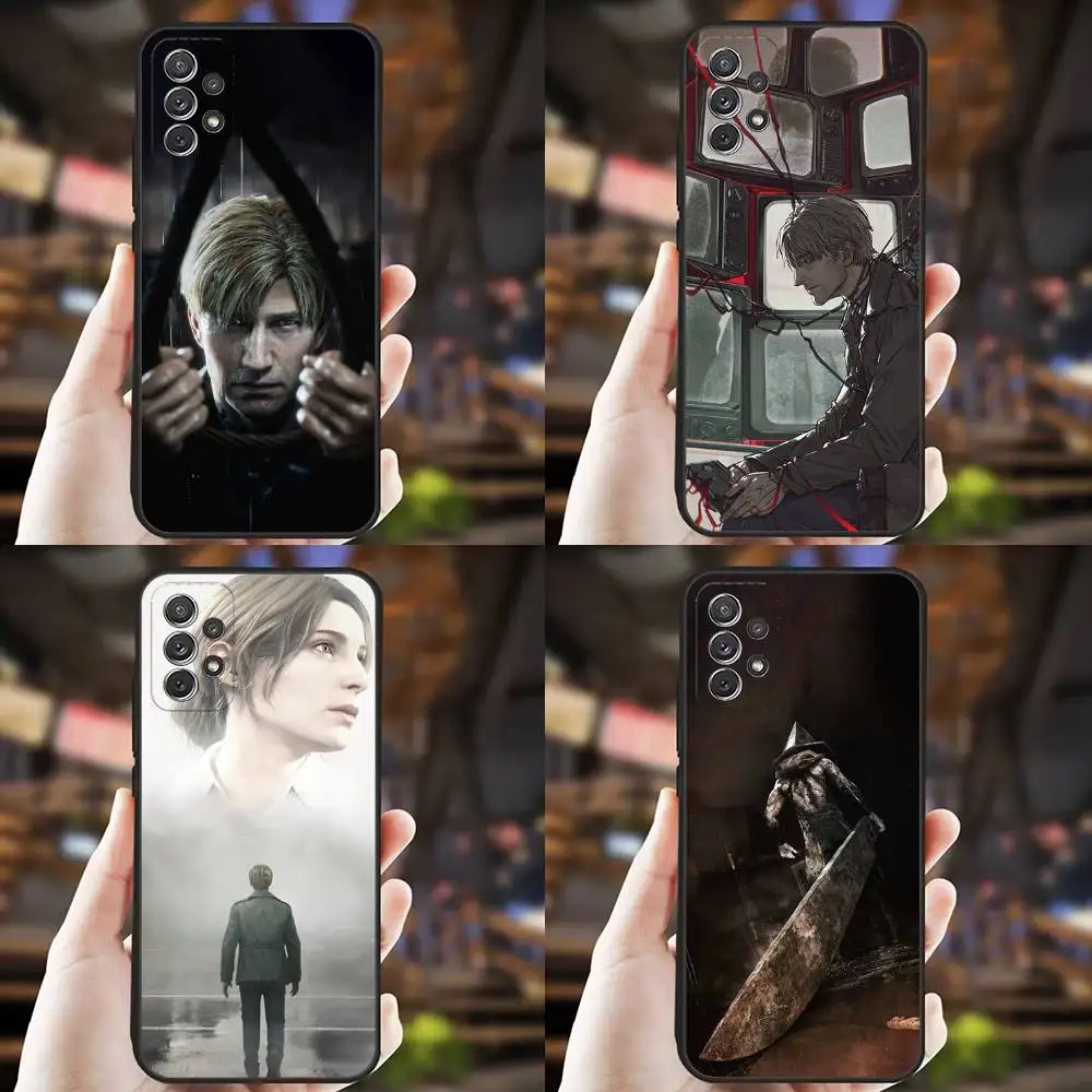 

S-Silent Hill 2 Game Phone Case For Samsung S25,S24,S21,S22,S23,S30,Ultra,S20,Plus,Fe,Lite,Note,10,9,5G Black Cover