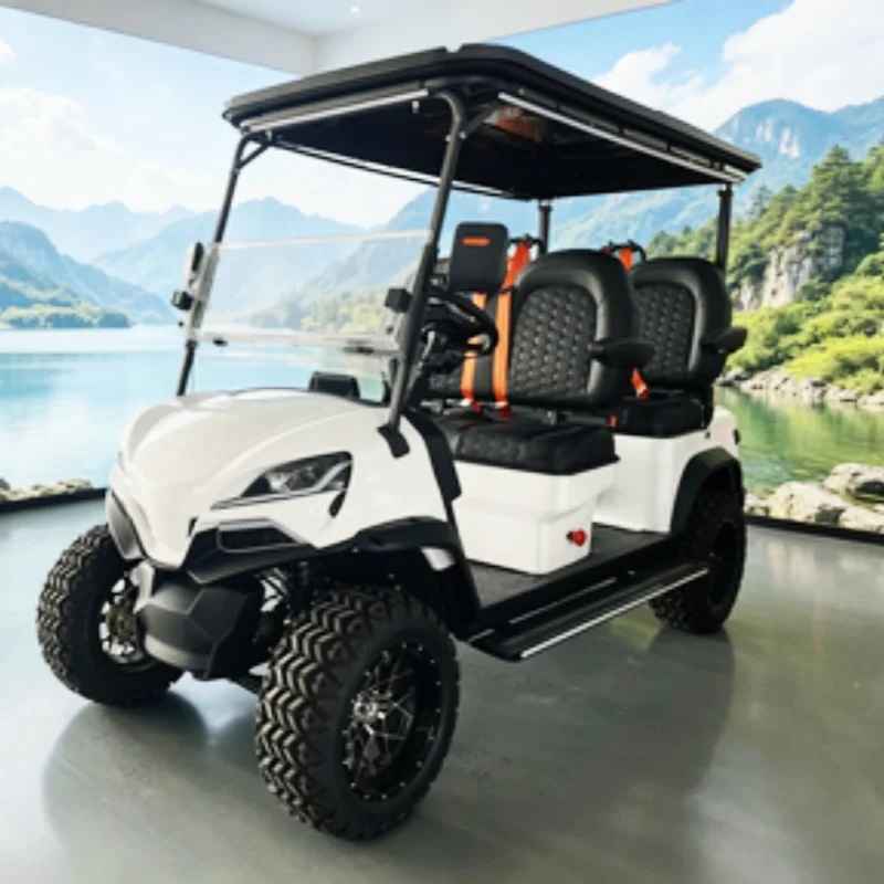 2026 Lithium Hunting Buggy Ready To Assemble Electric Golf Cart With 14-Inch Off-Road Tires Seats With Armrests Gear Adjustment