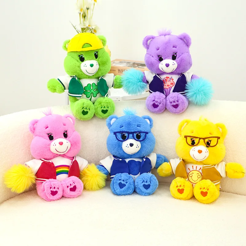 

Miniso Kawaii Carebears Love Bear, плюшевая игрушка, кукла для девочек, фестиваль, день рождения, Рождественский подарок, Радужный медведь, подарок с медведем любви