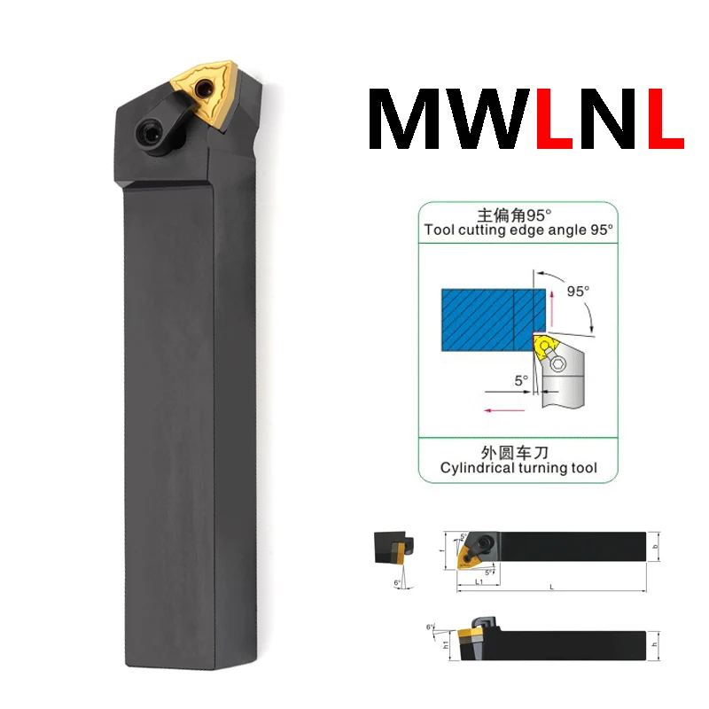 LIHAOPING MWLNR WWLNR MWLNR1616H08 MWLNR2020K08 MWLNR2525H08 WWLNR1616H08 WWLNR2020K08 Inserts Lathe Bar External Turning Tool