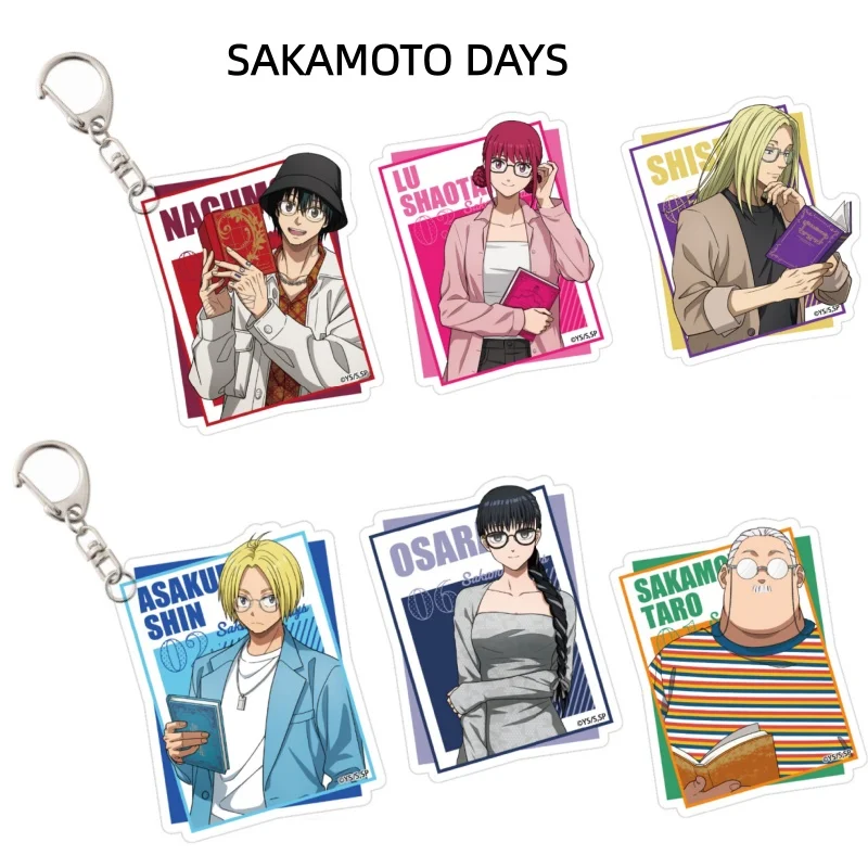 

Аниме SAKAMOTO DAYS акриловый брелок модное украшение подвесная деталь коллекционные аксессуары 6 см рождественские подарки