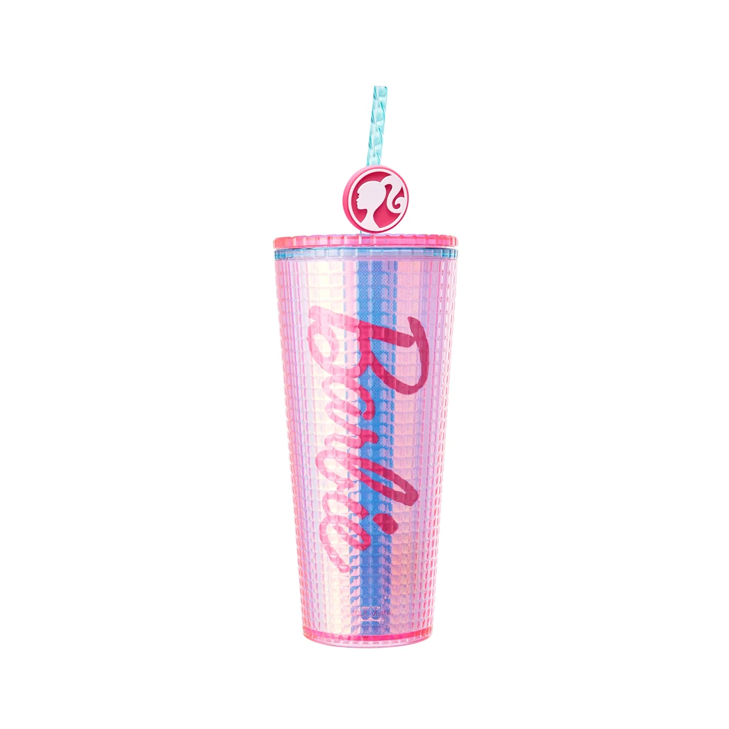 

MINISOMiniIce Sun Glitter Double-Layer Straw Cup with Large Capacity and High-Quality for Cold Beverages