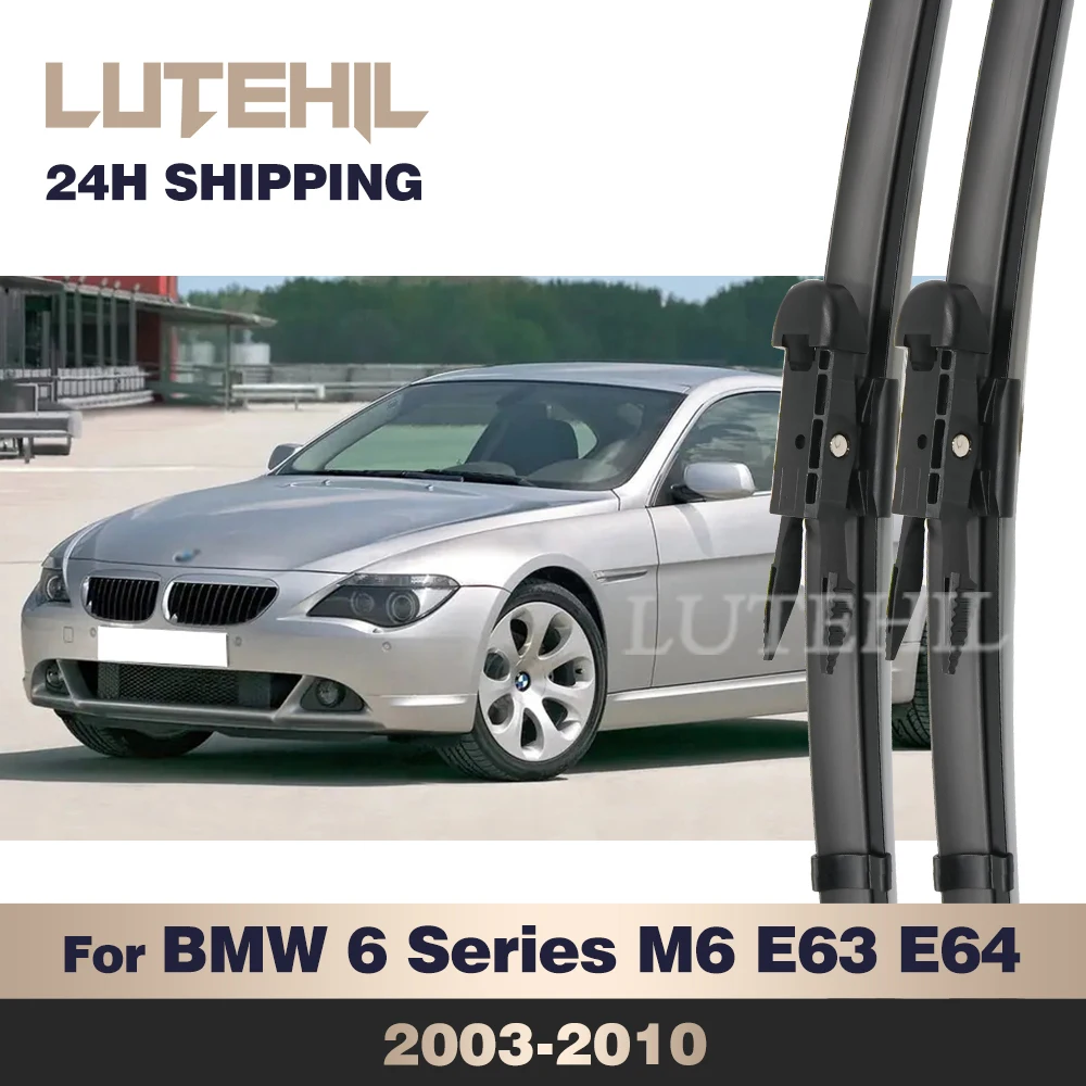 

Wiper Front Wiper Blades For BMW 630Ci 630i 645Ci 650i M6 E63 E64 2003-2010 2004 2005 Windshield Windscreen Front Window 24"+23"