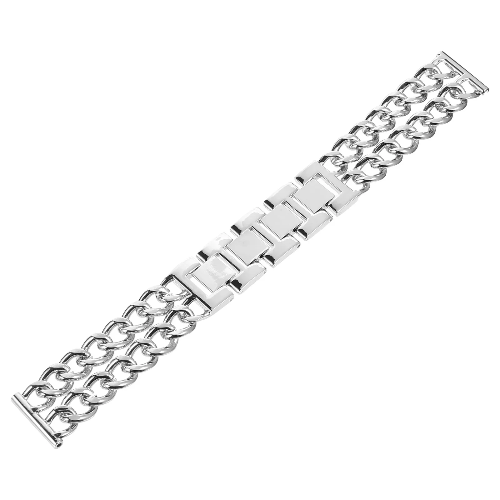 

Stainless Steel Metal Watchband Adjustable Fashionable Replacement Wrist Strap Metal Watchband Wrist Watch Band