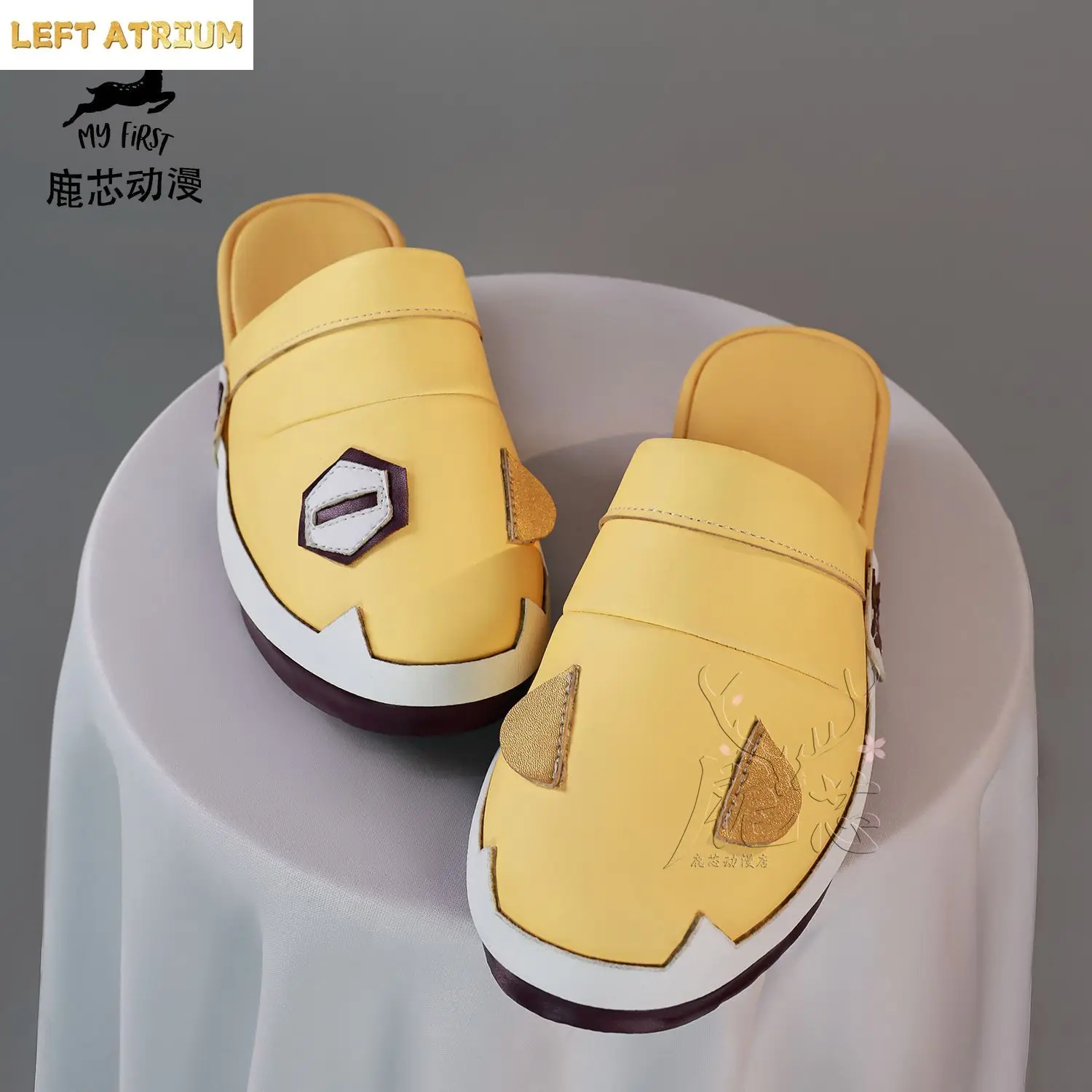 

Genshin Impact Aino Game Cosplay Shoes Boots Yellow Cute Slippers Shoes Roleplay Halloween Party Accessories For Women Girls